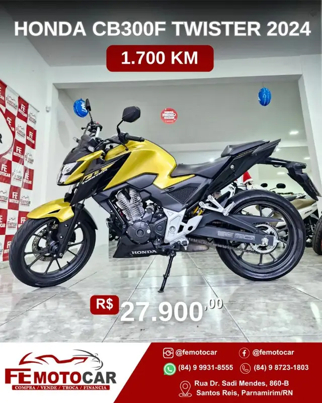 Carro Honda CB 300F Twister 2024 (CBS)