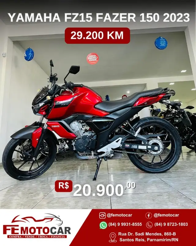 Carro Yamaha YS 150 Fazer 2023 ED