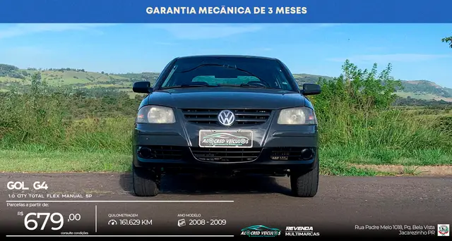 Carro Volkswagen Gol 2009 1.0 (G4) (Flex) 2p