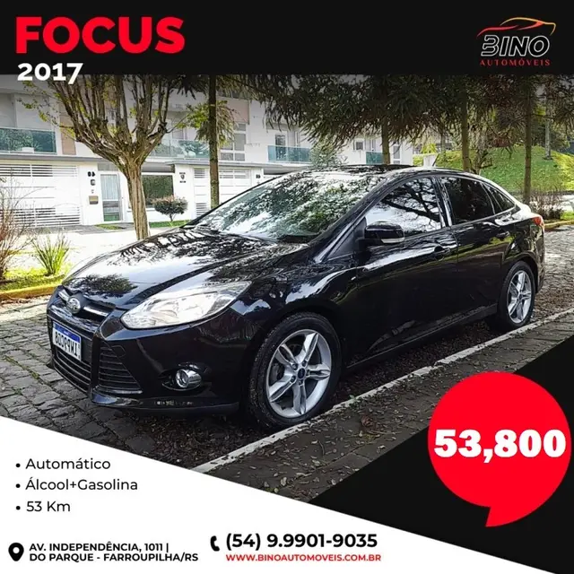 Carro Ford Focus Sedan 2015 S 2.0 16V PowerShift (Aut)