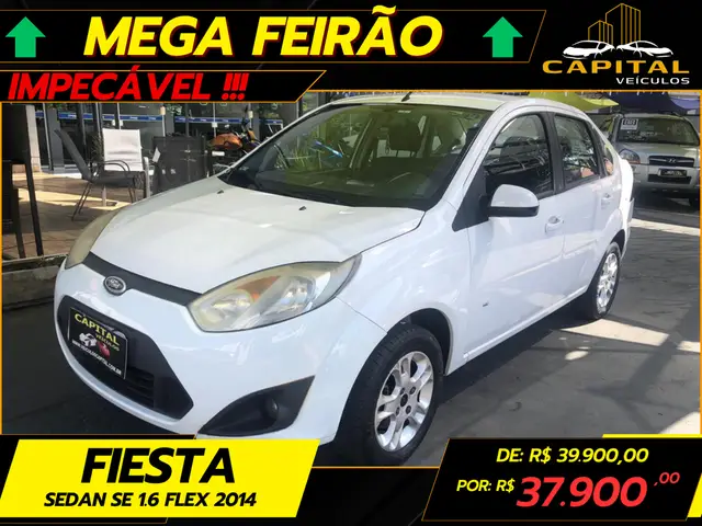 Carro Ford Fiesta Sedan 2014 SE 1.6 Rocam (Flex)