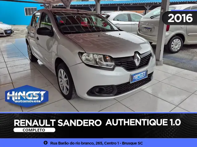 Carro Renault Sandero 2016 Authentique Hi-Power 1.0 16V (Flex)