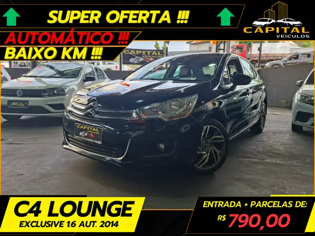 Carro Citroën C4 Lounge 2014 Exclusive 1.6 THP (Aut)