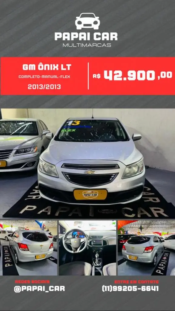 Carro Chevrolet Onix 2013 1.0 LT SPE/4