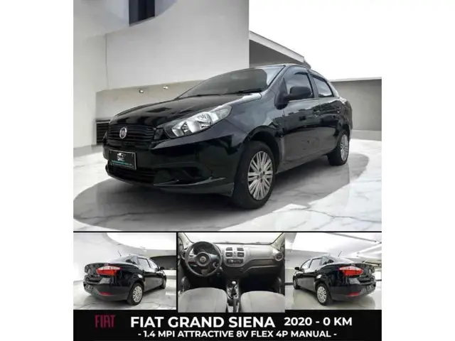 Carro Fiat Grand Siena 2020 Evo Attractive 1.4 8V (Flex)