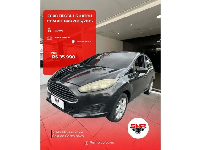 Carro Ford New Fiesta Hatch 2015 New Fiesta SE 1.5 16V