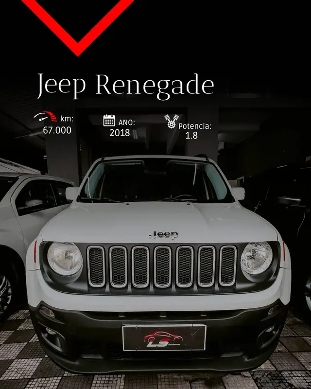 Carro Jeep Renegade 2018 Longitude Teto 1.8 (Aut) (Flex)
