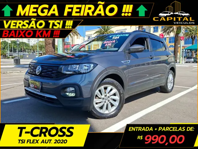 Carro Volkswagen T-Cross 2020 1.0 200 TSI Comfortline (Aut) (Flex)