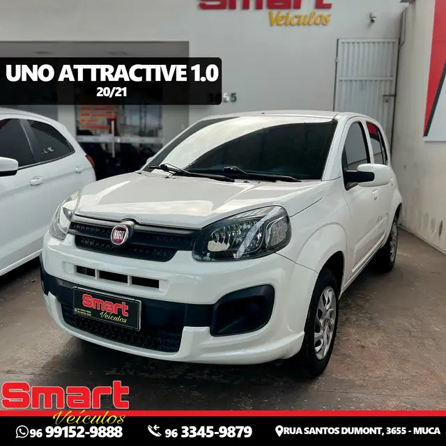 Carro Fiat Uno 2021 Attractive 1.0
