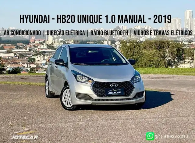 Carro Hyundai HB20 2019 1.0 Unique (Flex)