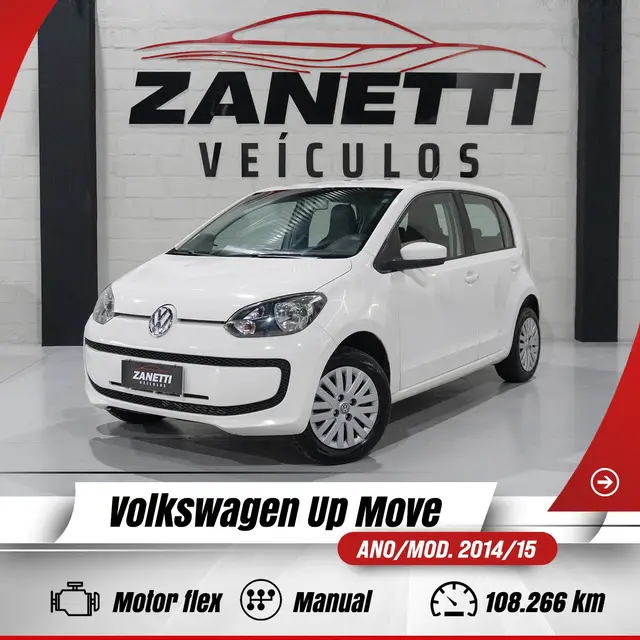 Carro Volkswagen Up! 2015 1.0 12v E-Flex move up! 4p