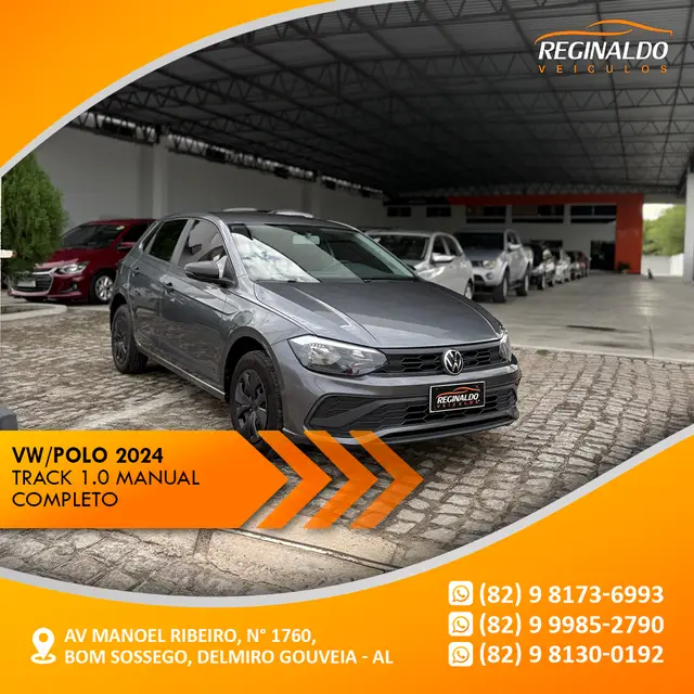 Carro Volkswagen Polo 2024 Track 1.0 Flex 12V 5p