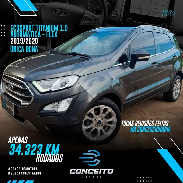 Carro Ford EcoSport 2020 Titanium 1.5 (Aut) (Flex)