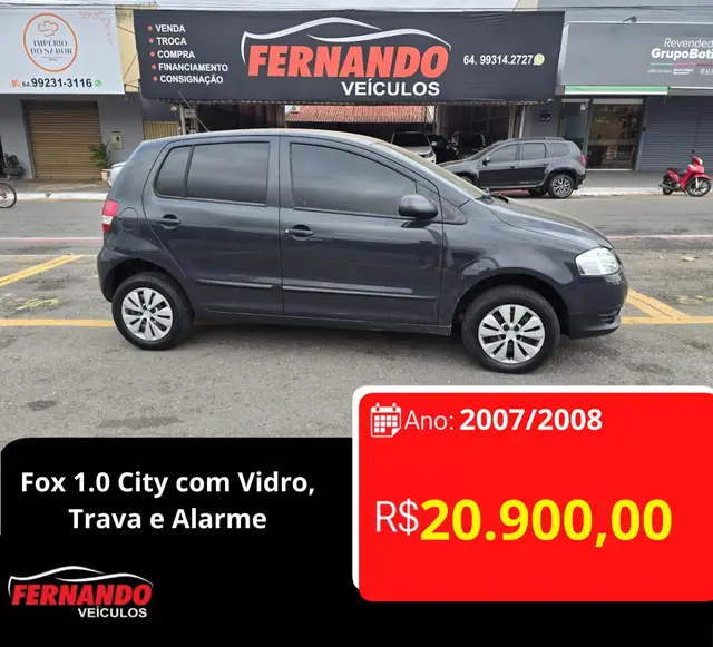 Carro Volkswagen Fox 2008 City 1.0 8V (Flex) 2p