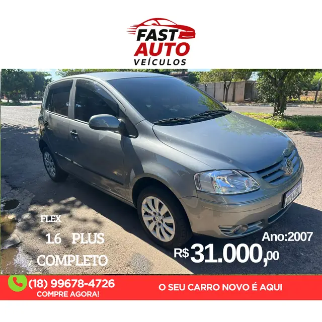 Carro Volkswagen Fox 2007 Plus 1.6 8V (Flex) 2p