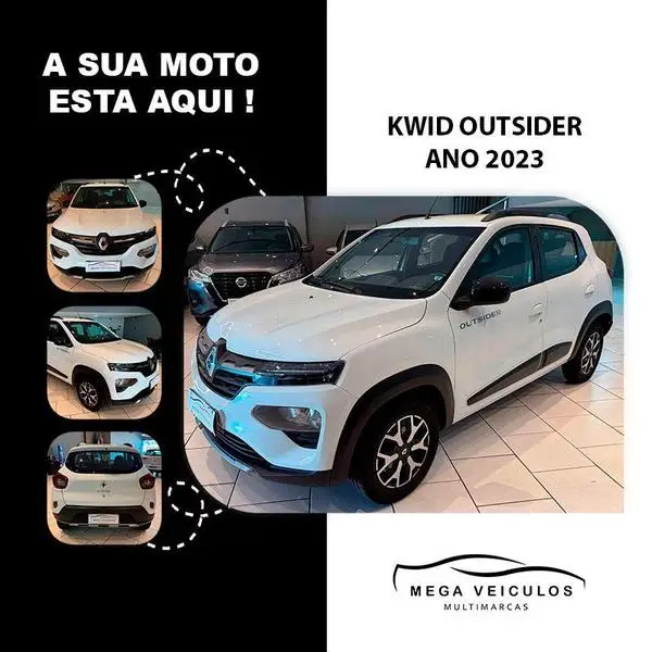 Carro Renault Kwid 2023 Outsider 1.0 12v SCe (Flex)