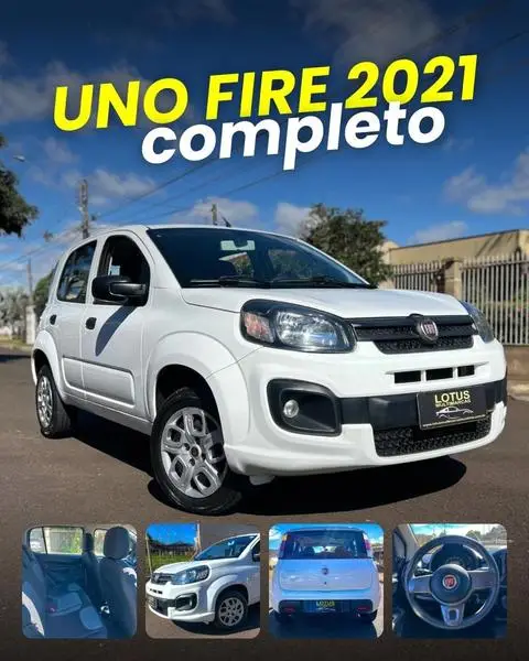Carro Fiat Uno 2021 Attractive 1.0