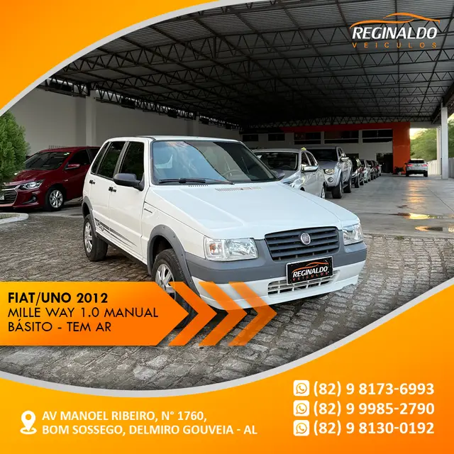 Carro Fiat Uno Mille 2012 Fire Economy Way 1.0 (Flex) 4p