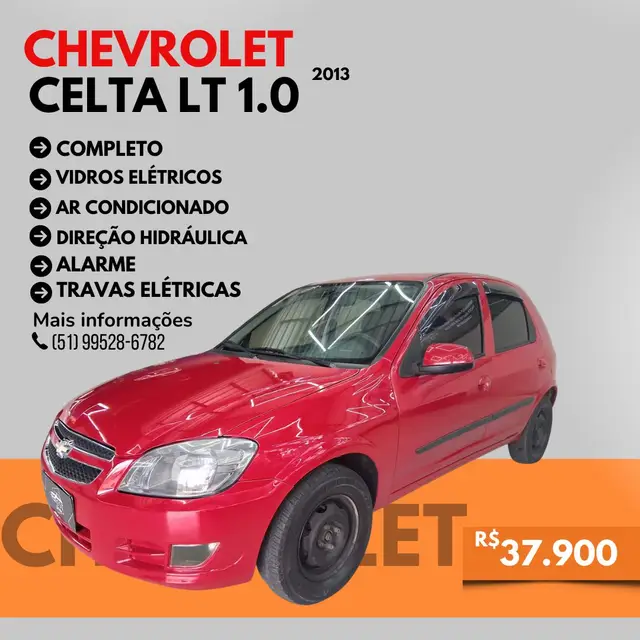 Carro Chevrolet Celta 2013 LT 1.0 (Flex)