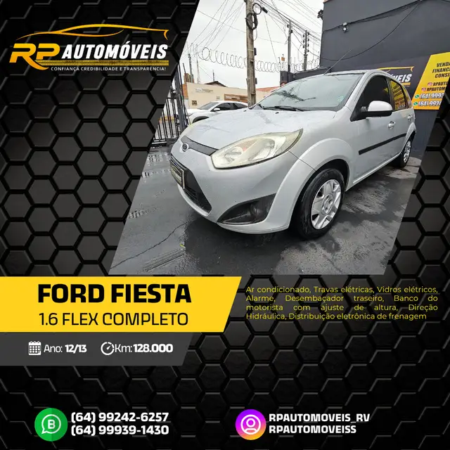 Carro Ford Fiesta Hatch 2013 SE Rocam 1.6 (Flex)