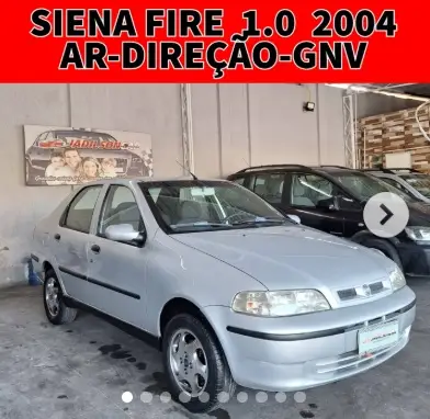 Carro Fiat Siena 2004 Fire 1.0 8V
