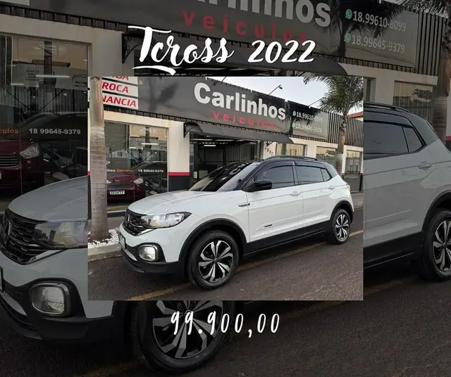 Carro Volkswagen T-Cross 2022 1.0 200 TSI Sense (Aut) (Flex)