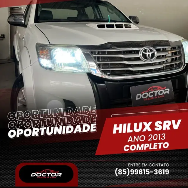 Carro Toyota Hilux Cabine Dupla 2013 Hilux 3.0 TDI 4x4 CD SRV (Aut)