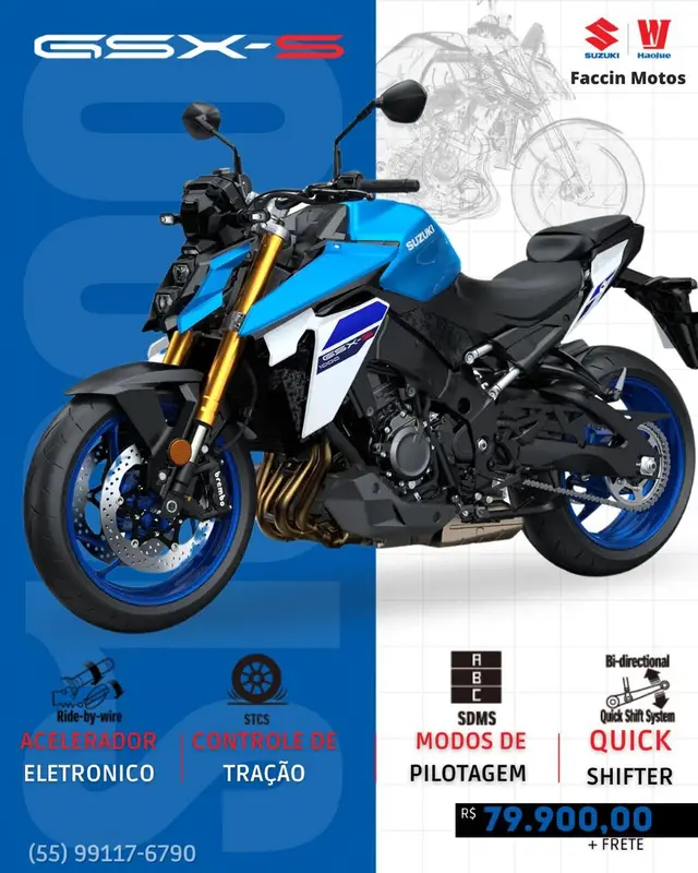 Carro Suzuki GSX S 1000 2024 ABS