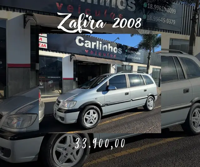 Carro Chevrolet Zafira 2008 Expression 2.0 (Flex) (Aut)