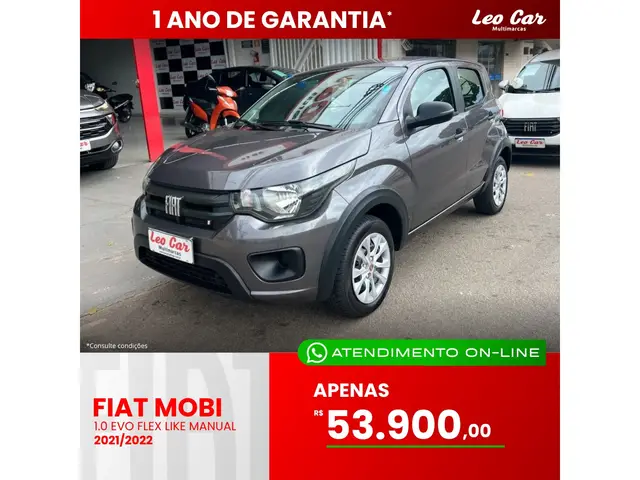 Carro Fiat Mobi 2022 Like 1.0 (Flex)