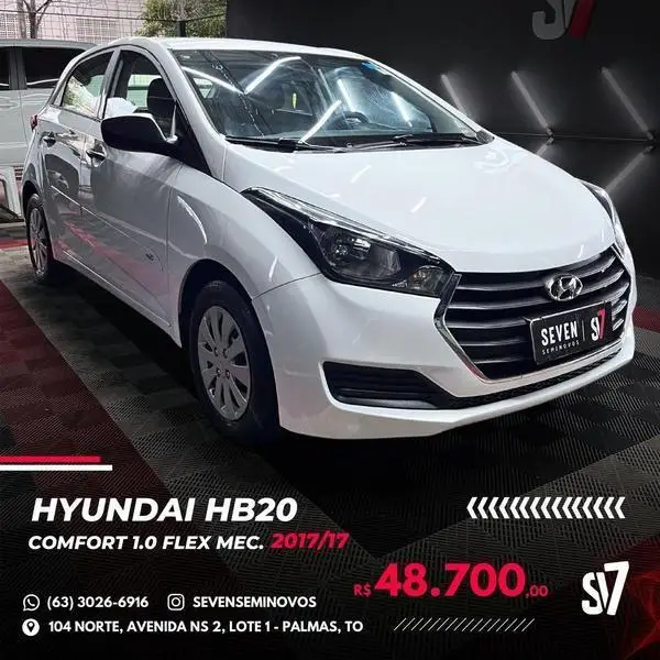 Carro Hyundai HB20 2017 1.0 Comfort (Flex)