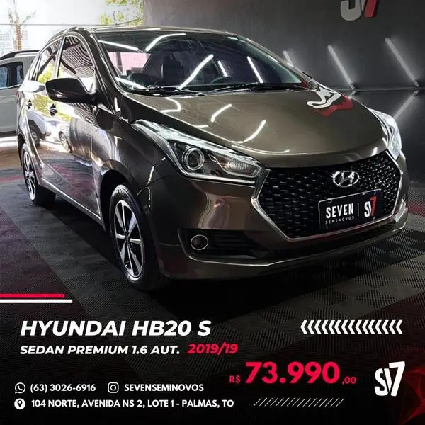 Carro Hyundai HB20 2019 1.6 1 Million (Aut) (Flex)