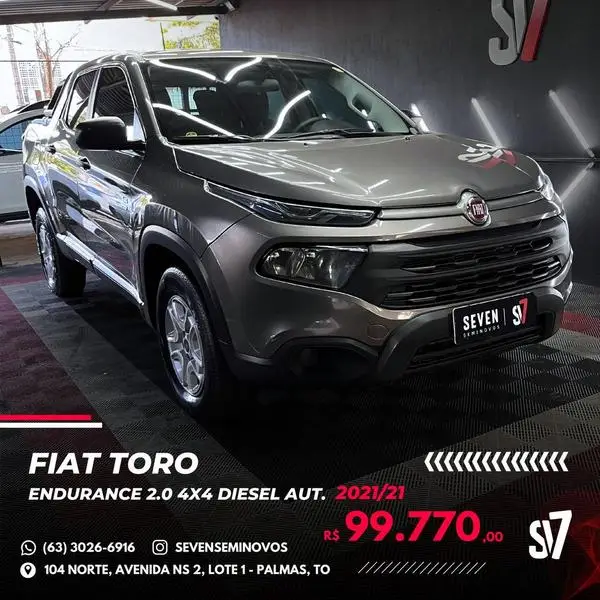 Carro Fiat Toro 2021 2.0 TDI Endurance AT9 4WD