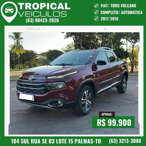Carro Fiat Toro 2018 2.0 TDI Freedom Auto 4WD