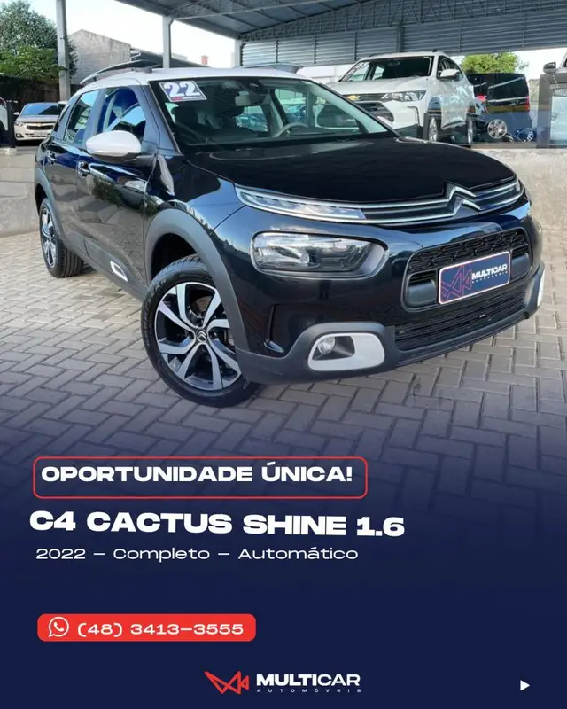 Carro Citroën C4 Cactus 2022 1.6 THP Shine Pack (Aut) (Flex)
