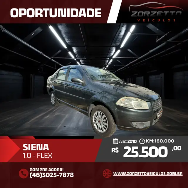 Carro Fiat Siena 2010 EL 1.0 8V (Flex)