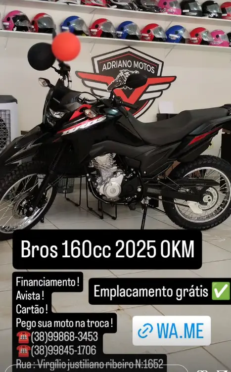Carro Honda NXR 160 2025 Bros ESDD