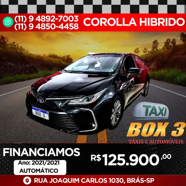Carro Toyota Corolla 2021 1.8 VVT-I HYBRID FLEX ALTIS CVT