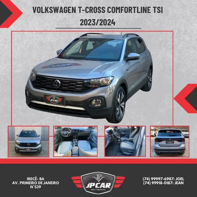 Carro Volkswagen T-Cross 2024 1.0 200 TSI Comfortline (Aut) (Flex)