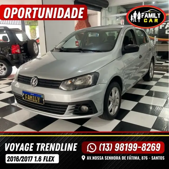 Carro Volkswagen Voyage 2017 1.6 Trendline (Flex)