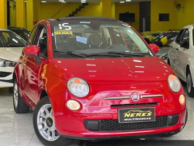 Carro Fiat 500 2015 Cabrio Dualogic 1.4 Evo (Flex)