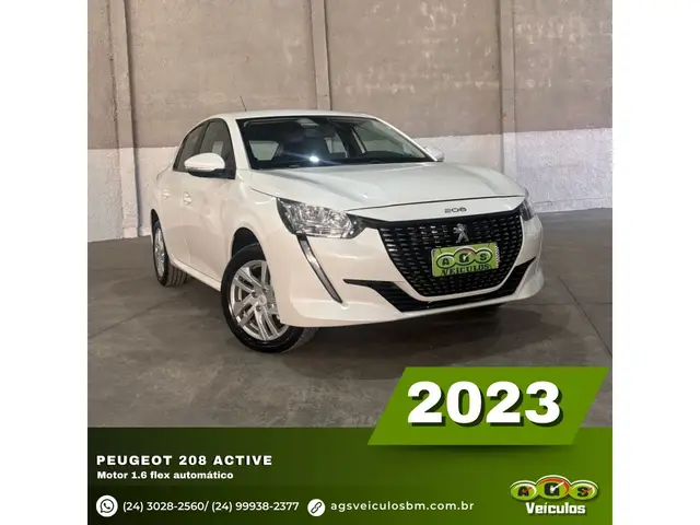 Carro Peugeot 208 2023 Active 1.6 (Flex) (Aut)