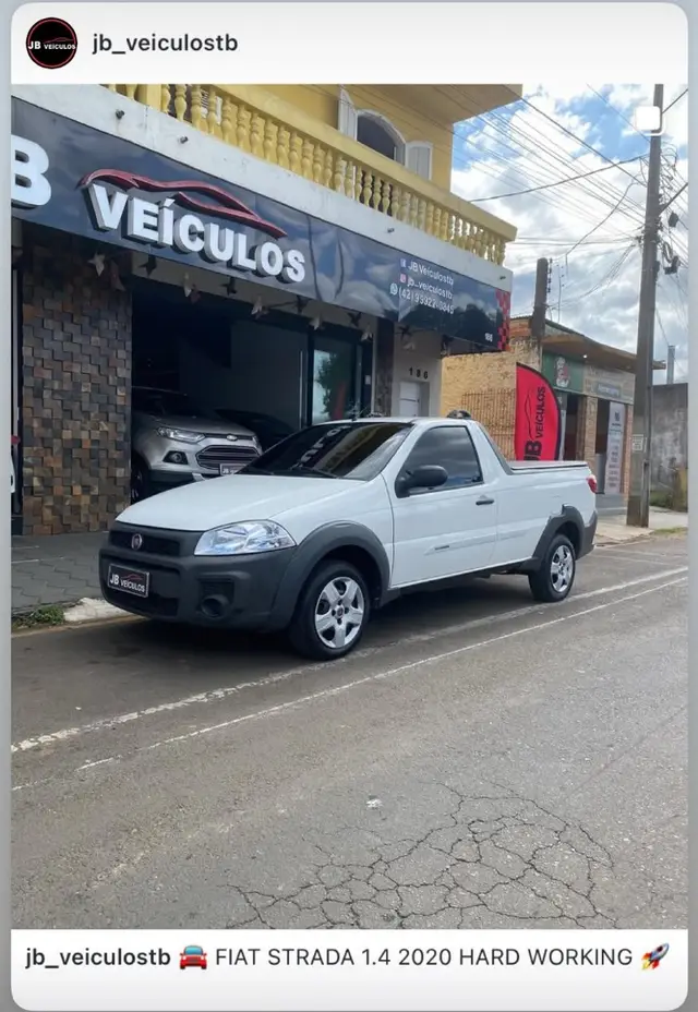 Carro Fiat Strada 2020 Hard Working 1.4 (Flex) (Cabine Simples)