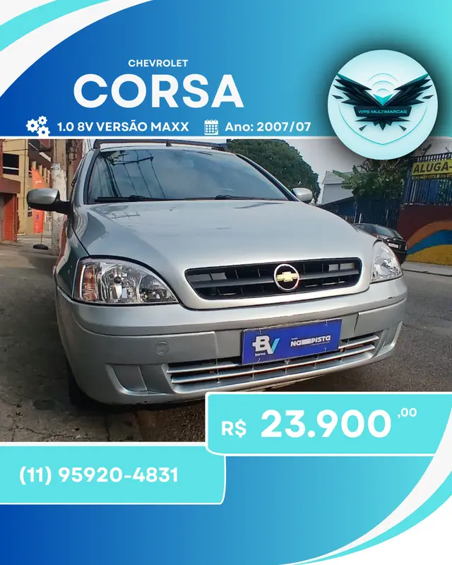Carro Chevrolet Corsa Hatch 2007 Maxx 1.0 (Flex)