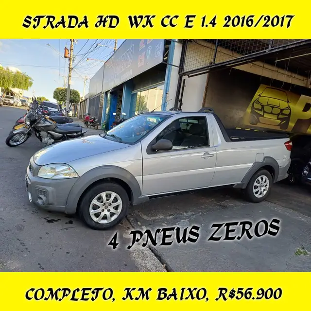 Carro Fiat Strada 2017 Hard Working 1.4 (Flex) (Cabine Simples)