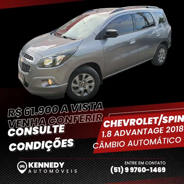 Carro Chevrolet Spin 2018 Advantage 5S 1.8 (Flex) (Aut)