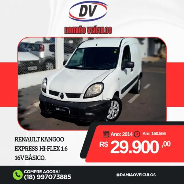 Carro Renault Kangoo Express 2014 1.6 16V (Flex)