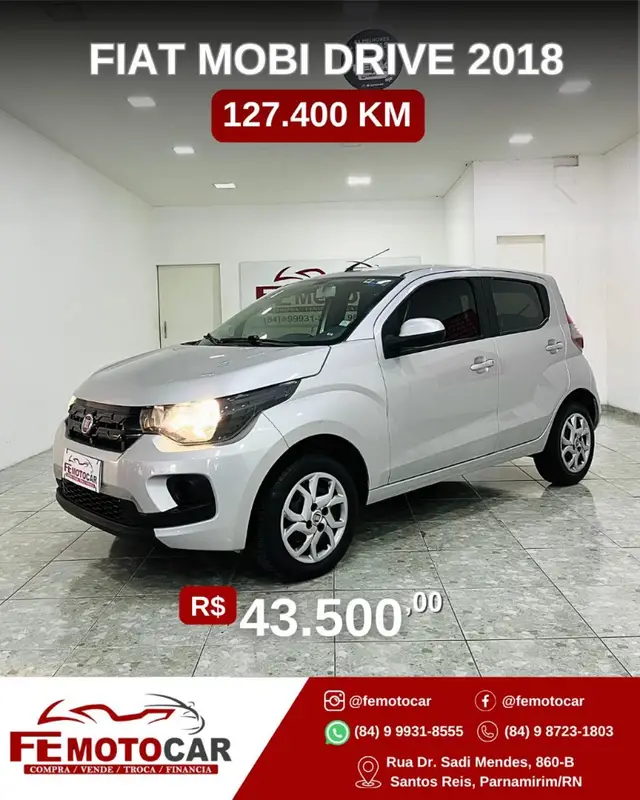 Carro Fiat Mobi 2018 FireFly Drive 1.0 (Flex)