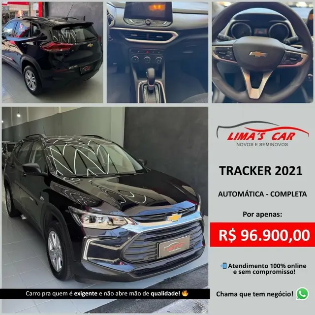 Carro Chevrolet Tracker 2021 1.0 Turbo (Aut) (Flex) (PCD)