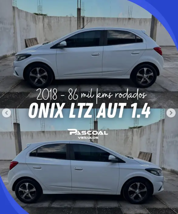 Carro Chevrolet Onix 2018 1.4 LTZ SPE/4 (Aut)